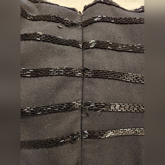 COPY - Simon Chang Black Evening Gown with Sequin Detail at Bodice and Bottom o… - Picture 11 of 11